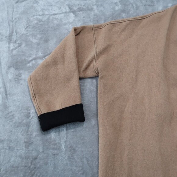 J Jill Sweater Womens Beige L Open Cardigan Knit Reversible Pockets Stretch - Picture 2 of 16